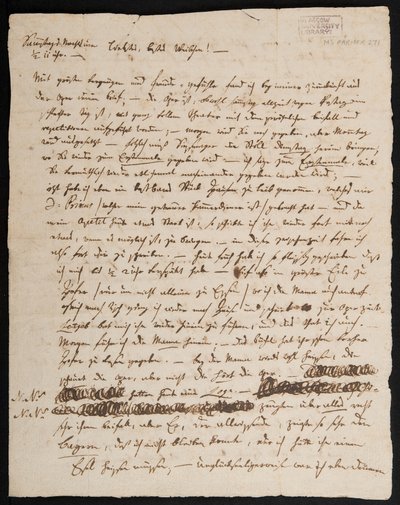 Letter of W.A. Mozart to His Wife, Konstanze, 1791 by Wolfgang Amadeus Mozart